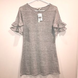 Heathered Gray Knit Top